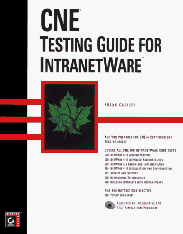Beispielbild fr Cne Testing Guide for Intranetware zum Verkauf von Wonder Book