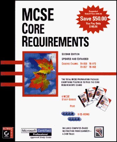 Beispielbild fr MCSE Core Requirements, Second Edition (4 Book Set with 8 CD-ROMS) zum Verkauf von HPB-Red