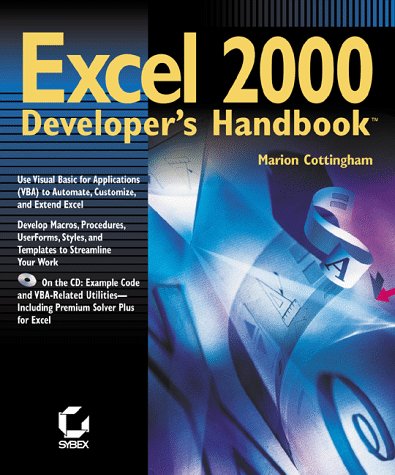 Stock image for Excel 2000 Developer's Handbook for sale by Front Cover Books