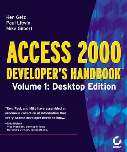 Imagen de archivo de Access 2000 Developer's Handbook [With *] a la venta por ThriftBooks-Atlanta