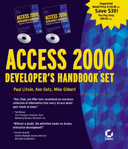 Stock image for Access 2000 Developer's Handbook 2 Volume Set for sale by SecondSale