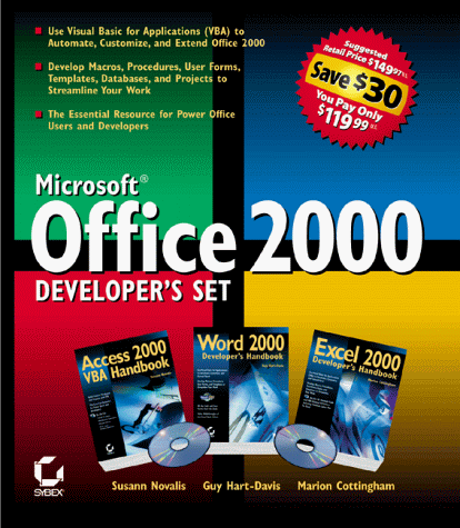 Microsoft Office 2000 Developer's Set (9780782125795) by Novalis, Susann