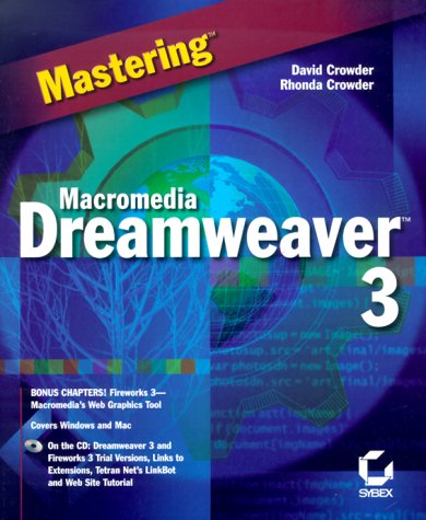 Beispielbild fr Mastering Macromedia Dreamweaver 3 zum Verkauf von Wonder Book