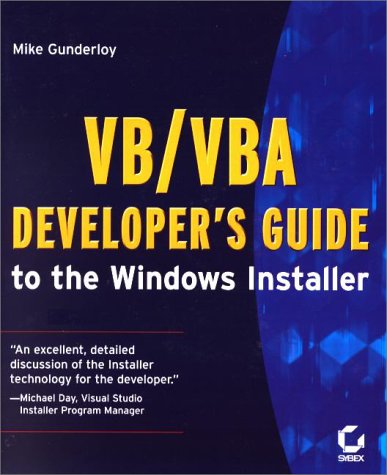 Stock image for VB/VBA Developer's Guide to the Windows Installer for sale by Better World Books