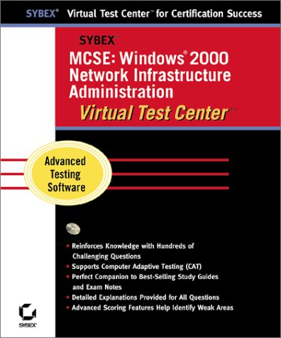 Imagen de archivo de MCSE: Windows 2000 Network Infrastructure Administration Virtual Test Center a la venta por Ergodebooks