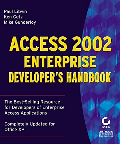 Beispielbild fr Access 2002 Enterprise Developer's Handbook(tm) zum Verkauf von SecondSale