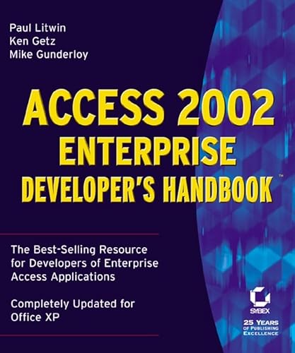 Beispielbild fr Access 2002 Enterprise Developer's Handbook zum Verkauf von Better World Books Ltd