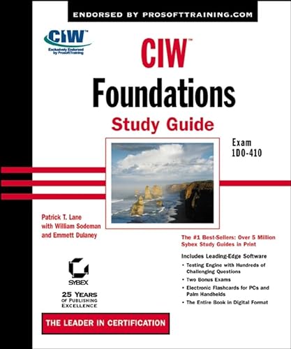 Beispielbild fr CIW: Foundations Study Guide (Exam 1D0-410) zum Verkauf von HPB-Ruby