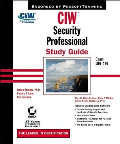 Imagen de archivo de CIW: Security Professional Study Guide Exam 1D0-470 (With CD-ROM) a la venta por HPB-Red