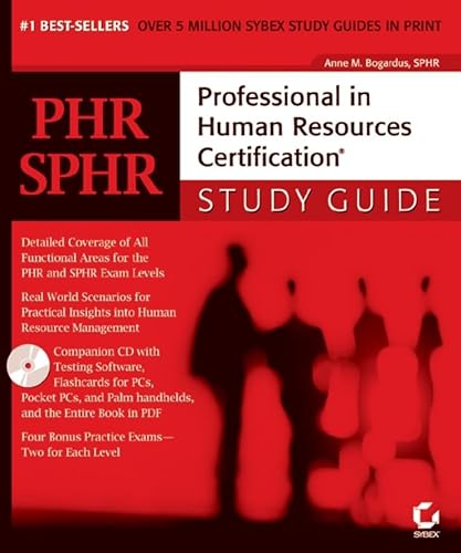 Stock image for PHR/SPHR : Professional in Human Resources Certification Study Guide for sale by Better World Books