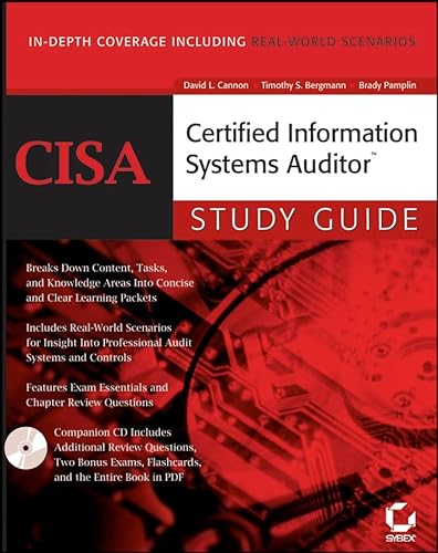 Imagen de archivo de CISA: Certified Information Systems Auditor: Study Guide [With CD-ROM] a la venta por ThriftBooks-Dallas