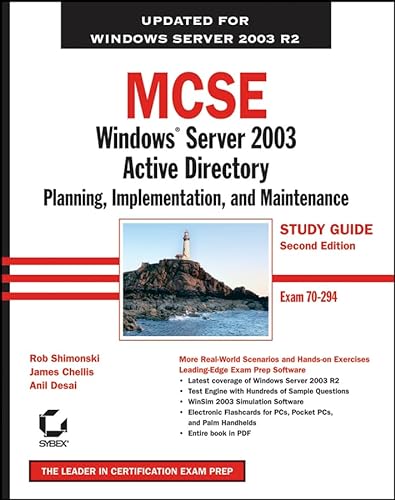 Stock image for MCSE : Windows Server 2003 Active Directory Planning, Implementation, and Maintenance - Exam 70-294 for sale by Better World Books Ltd