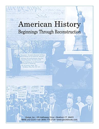 Beispielbild fr American History: Beginnings Through Reconstruction zum Verkauf von Once Upon A Time Books