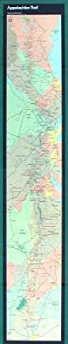 Beispielbild fr Appalachian Trail Narrow Wall Map (Maine to Georgia) zum Verkauf von Revaluation Books