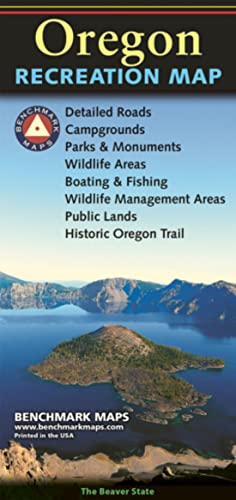 Imagen de archivo de Oregon Recreation Map Benchmark Maps a la venta por PBShop.store US