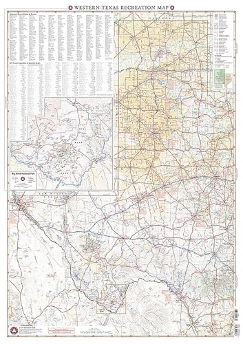 Stock image for Texas West Recreation Map for sale by Blackwell's