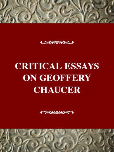 Stock image for Critical Essays on Geoffrey Chaucer for sale by Anybook.com
