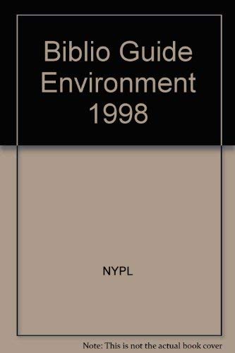 Interdisciplinary Bibliographic Guide to Environmental Studies 1998 (9780783804088) by NYPL