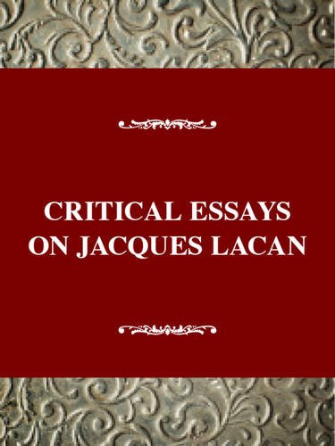 Beispielbild fr Critical Essays on Jacques Lacan zum Verkauf von Better World Books: West