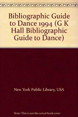 9780783821726: 1994 (Bibliographic Guide to Dance)