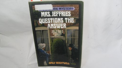 Mrs. Jeffries Questions the Answer (9780783892665) by Brightwell, Emily