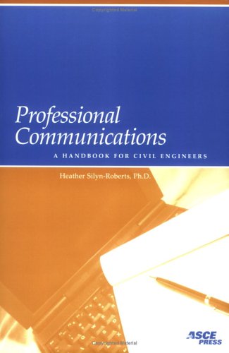 Imagen de archivo de Professional Communications: A Handbook for Civil Engineers a la venta por Front Cover Books