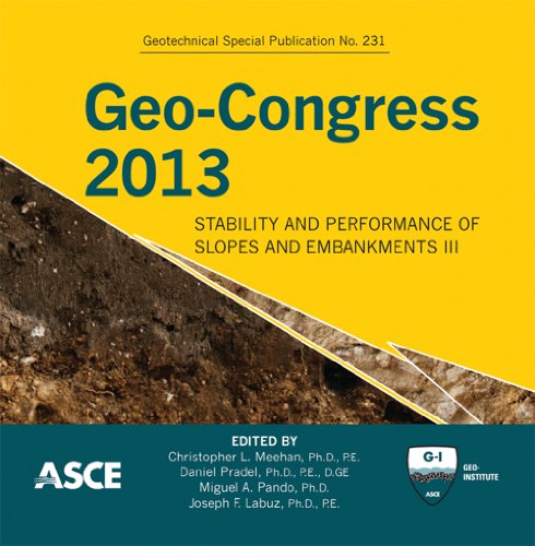 Imagen de archivo de GeoCongress 2013 Part 3 Stability and Performance of Slopes and Embankments 231 Geotechnical Special Publication Stability and Performance of III Geotechnical Special Publications GSP a la venta por PBShop.store US