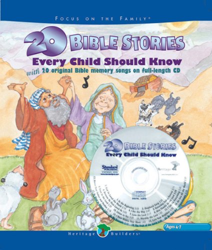 Stock image for 20 Bible Stories Every Child Should Know: With 20 Original Bible Story Songs on Full-Length Cd for sale by medimops
