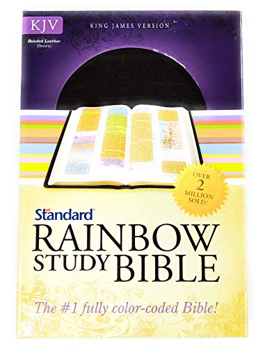 Stock image for KJV Standard Rainbow Study Bible, Brown Bonded Leather for sale by Seattle Goodwill