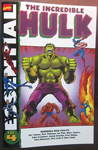 Beispielbild fr Incredible Hulk (Marvel Essentials, Vol. 4) zum Verkauf von Half Price Books Inc.