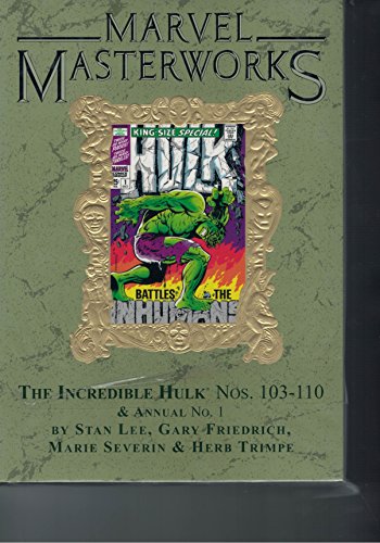Imagen de archivo de Marvel Masterworks Vol. 78 the Incredible Hulk Ltd. Ed. Marble Variant a la venta por Kimmies Collection