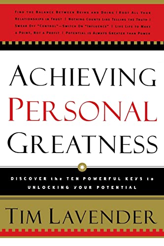 Imagen de archivo de Achieving Personal Greatness a la venta por Revaluation Books