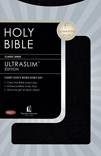 9780785200307: NKJV, Ultraslim Bible, Compact, Bonded Leather, Black, Red Letter Edition