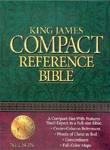 King James Compact Reference Bible: 345T Tyrian Purple Bonded Leather (9780785201168) by Thomas Nelson Publishers
