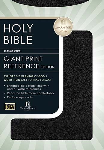 9780785202745: Giant Print Reference Bible (KJV, Black Leatherflex)