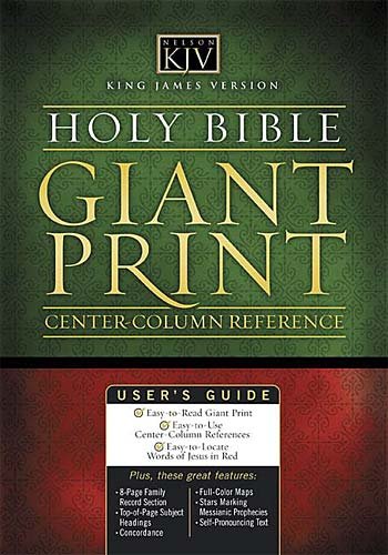 9780785202905: Holy Bible King James Version Classic Giant Print Center Column Reference Bible