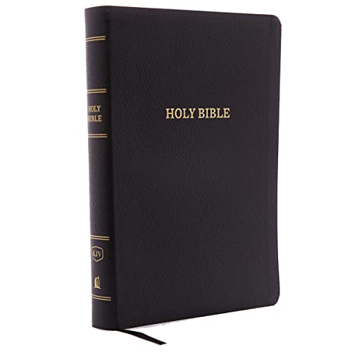 Stock image for KJV Holy Bible, Giant Print with 53,000 Cross References, Black Bonded Leather, Red Letter, Comfort Print (Thumb Indexed): King James Version for sale by SecondSale