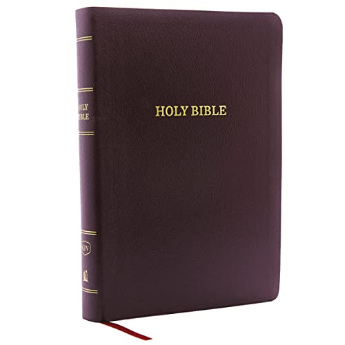 Stock image for KJV Holy Bible, Giant Print Center-Column Reference Bible, Burgundy Bonded Leather, 53,000 Cross References, Red Letter, Comfort Print: King James Version for sale by Big River Books