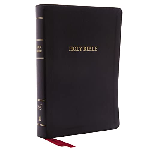 Beispielbild fr KJV Holy Bible, Giant Print Center-Column Reference Bible, Deluxe Black Leathersoft, 53,000 Cross References, Red Letter, Comfort Print: King James Version zum Verkauf von HPB-Blue