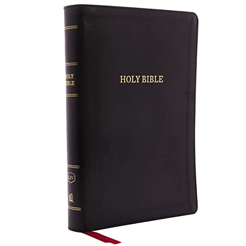 9780785215424: KJV Holy Bible: Giant Print with 53,000 Cross References, Deluxe Black Leathersoft, Red Letter, Comfort Print (Thumb Indexed): King James Version: Holy Bible, King James Version