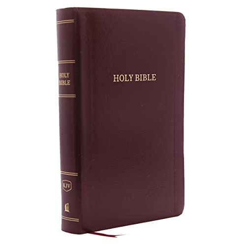 9780785215486: KJV Holy Bible: Personal Size Giant Print with 43,000 Cross References, Burgundy Leather-Look, Red Letter, Comfort Print: King James Version
