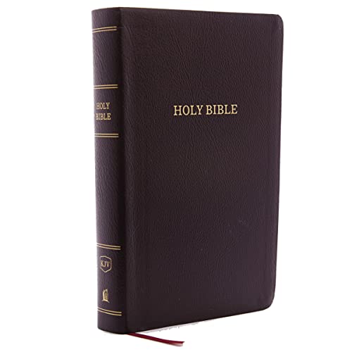 9780785215554: KJV Holy Bible: Personal Size Giant Print with 43,000 Cross References, Burgundy Bonded Leather, Red Letter, Comfort Print (Thumb Indexed): King James Version: Holy Bible, King James Version
