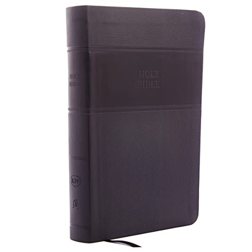 Stock image for KJV Holy Bible: Personal Size Giant Print with 43,000 Cross References, Black Leathersoft, Red Letter, Comfort Print (Thumb Indexed): King James Version for sale by Books-FYI, Inc.