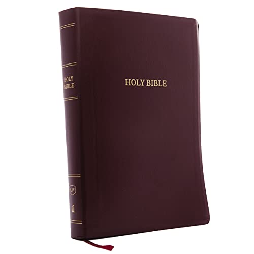 9780785215653: KJV Holy Bible: Super Giant Print with 43,000 Cross References, Burgundy Leather-look, Red Letter, Comfort Print (Thumb Indexed): King James Version: Holy Bible, King James Version