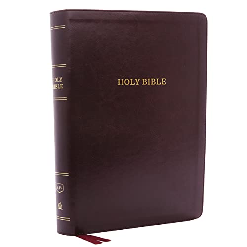 9780785215691: KJV Holy Bible: Super Giant Print with 43,000 Cross References, Deluxe Burgundy Leathersoft, Red Letter, Comfort Print (Thumb Indexed): King James Version