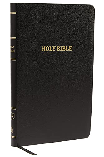 Stock image for KJV Holy Bible: Thinline with Cross References, Black Bonded Leather, Red Letter, Comfort Print: King James Version for sale by Books Unplugged