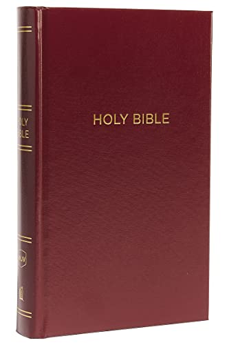Stock image for NKJV Holy Bible, Personal Size Giant Print Reference Bible, Burgundy Hardcover, 43,000 Cross References, Red Letter, Comfort Print: New King James Version for sale by Books-FYI, Inc.