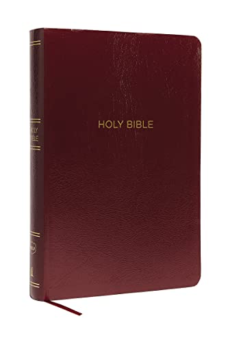 Stock image for NKJV, Reference Bible, Super Giant Print, Leather-Look, Burgundy, Red Letter, Comfort Print: Holy Bible, New King James Version for sale by SecondSale