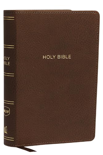 Beispielbild fr NKJV, Reference Bible, Compact Large Print, Leathersoft, Brown, Red Letter, Comfort Print: Holy Bible, New King James Version zum Verkauf von ICTBooks