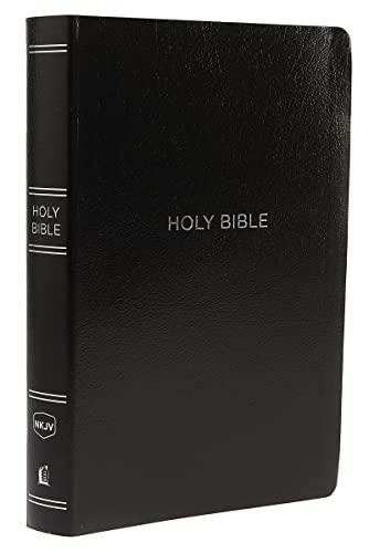 Stock image for NKJV Holy Bible, Giant Print Center-Column Reference Bible, Black Leather-look, 72,000+ Cross References, Red Letter, Comfort Print: New King James Version for sale by GF Books, Inc.